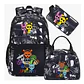 Sprunki Backpack Set  3PCS Waterproof School Bag - thumbnail 7
