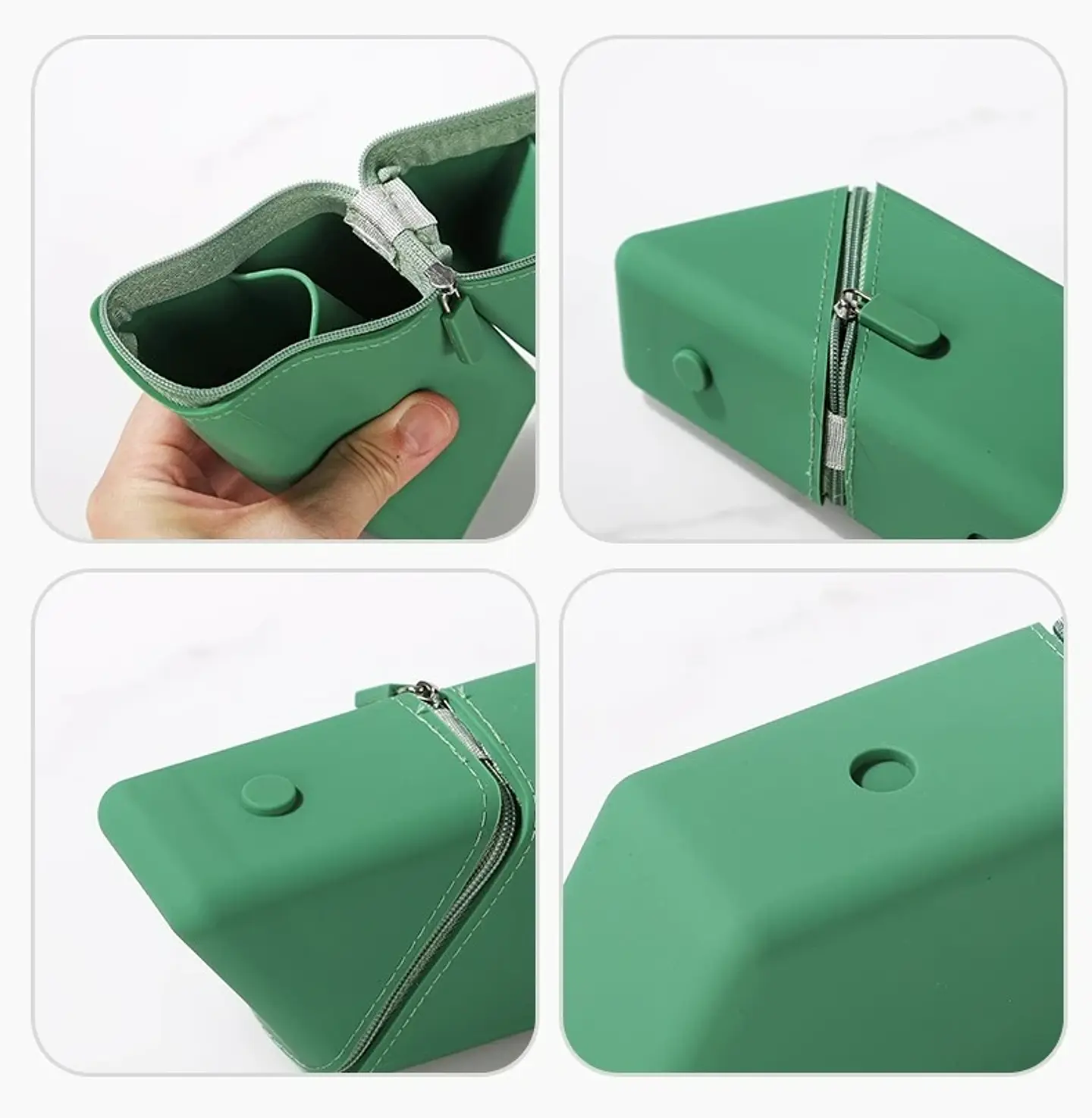 Stand Up Pencil Case  Silicone Desk Organizer 13