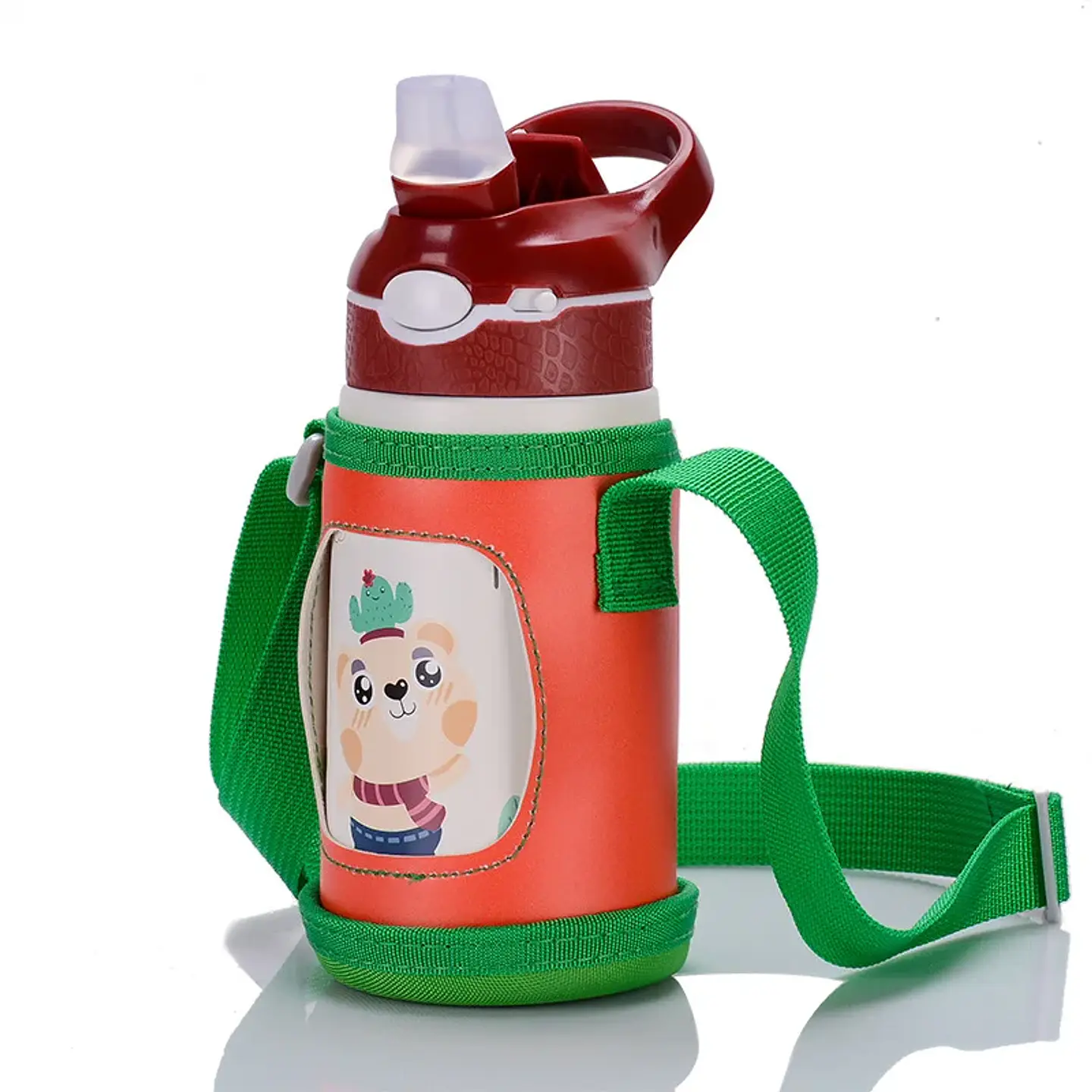 Kids Stainless Steel Thermos – 400ml Straw Bottle 13