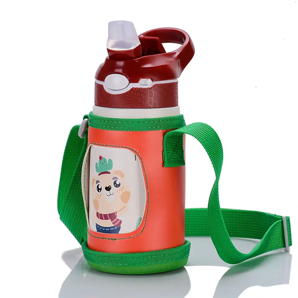 Kids Stainless Steel Thermos – 400ml Straw Bottle 13