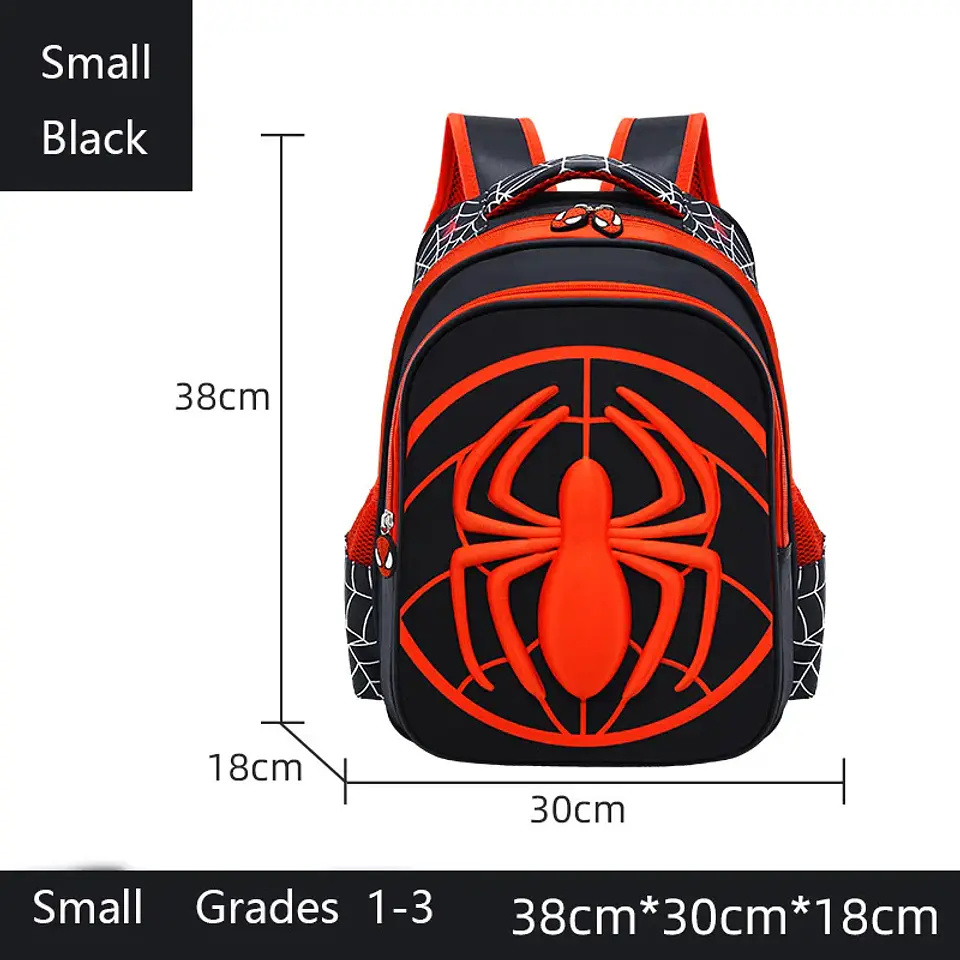 Spider Kids Backpack Set  2PCS Waterproof School Bag 13