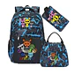 Sprunki Backpack Set  3PCS Waterproof School Bag - thumbnail 9