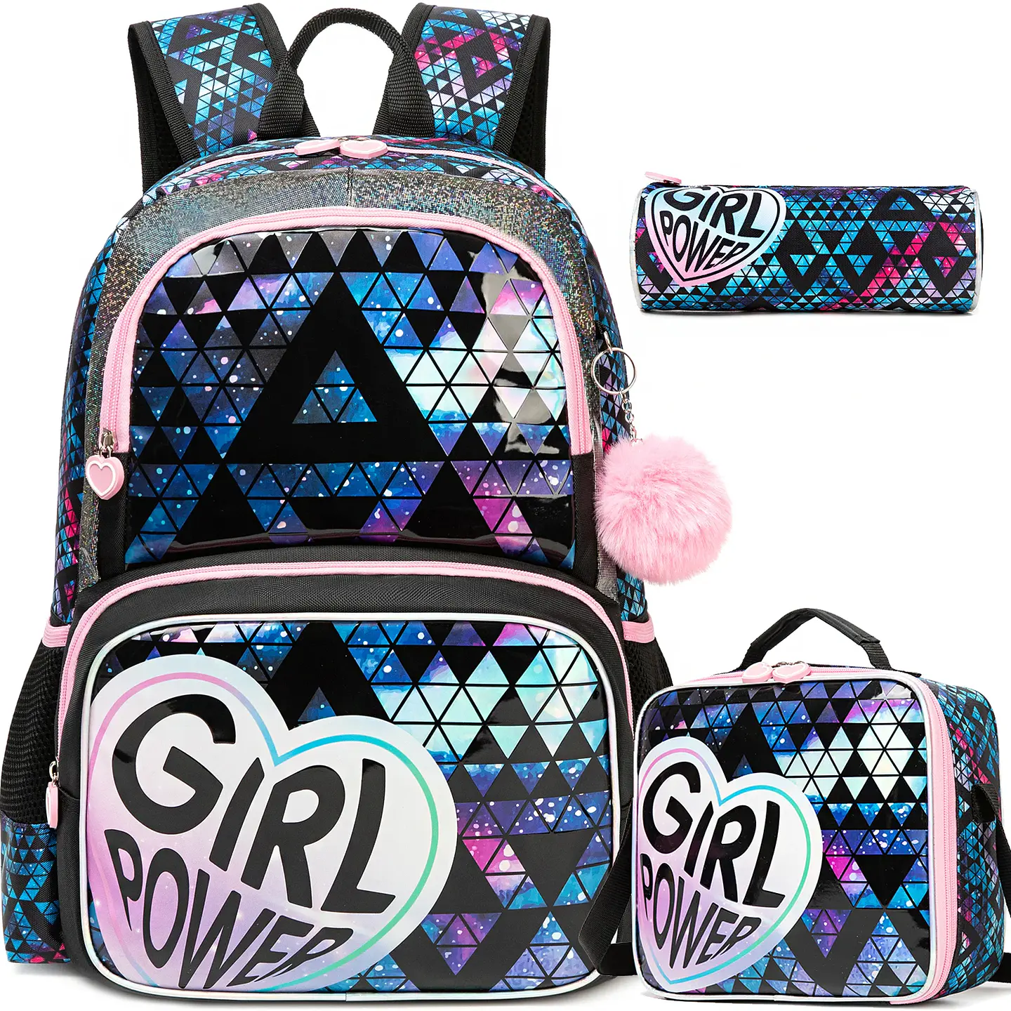 Kids Backpack Set  3PCS School Bag with Lunch Bag 8