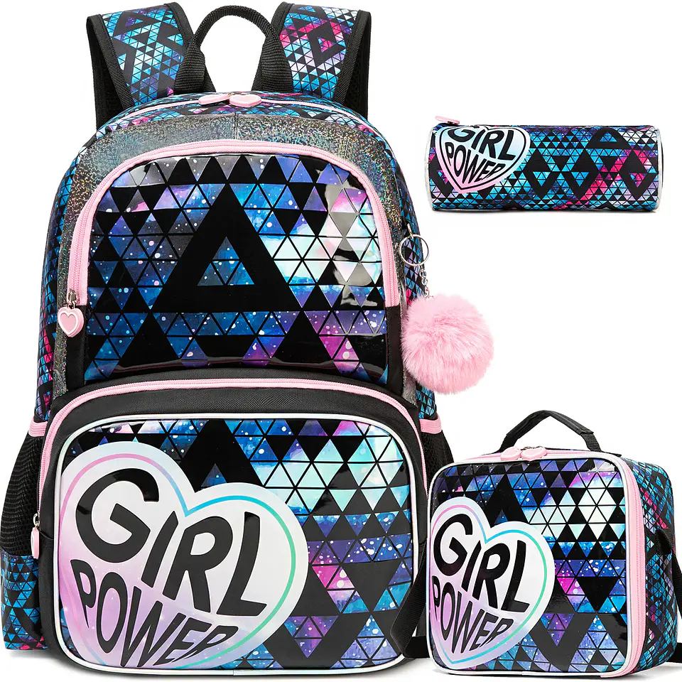 Kids Backpack Set  3PCS School Bag with Lunch Bag 8