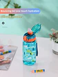 Kids Dinosaur Water Bottle – 600ml Straw Cup - thumbnail 17