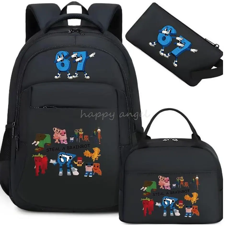 Six Seven Backpack Set  3PCS School Bag 12