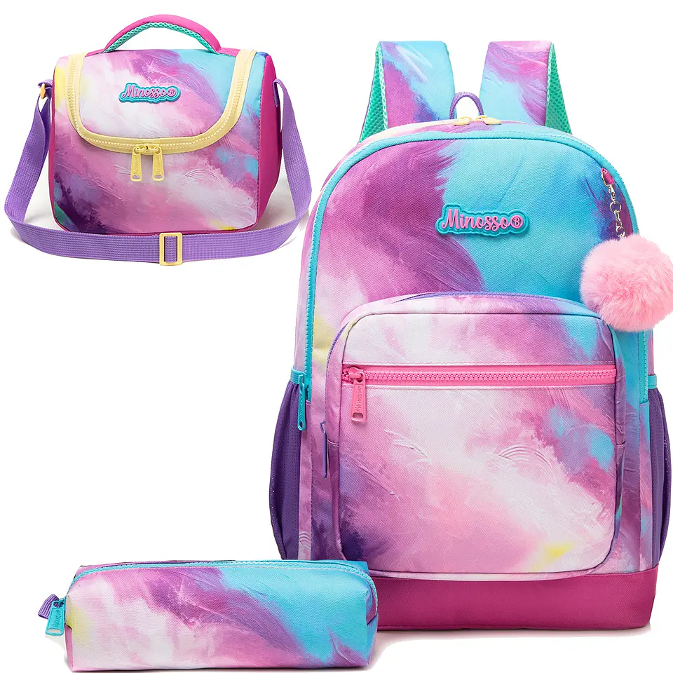 Kids Backpack Set  3PCS School Bag with Lunch Bag 10