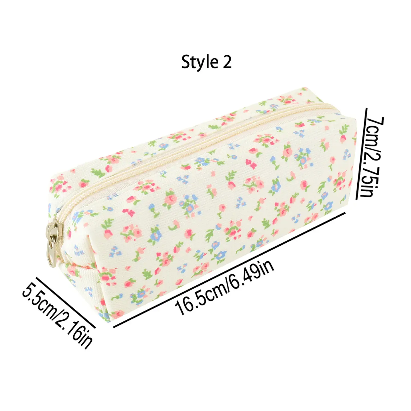 Floral Pencil Case – Bowknot School Storage Bag 15