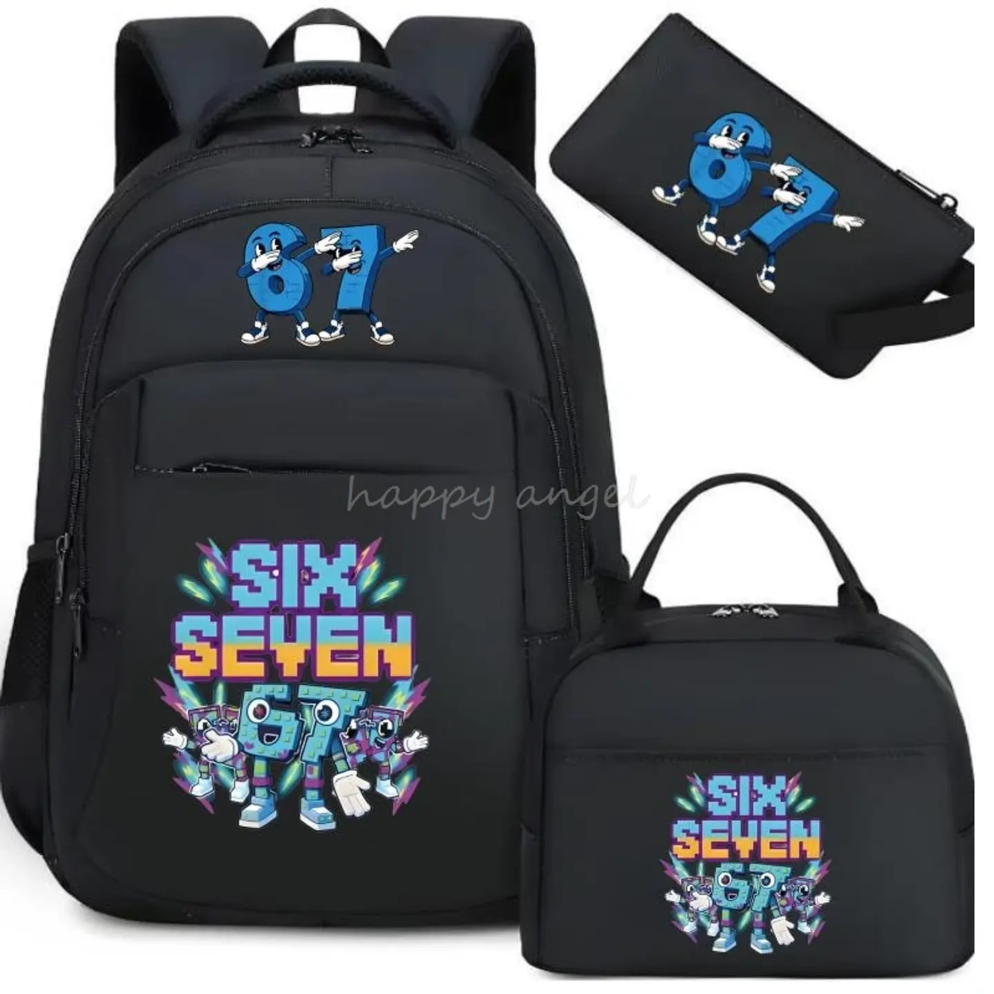 Six Seven Backpack Set  3PCS School Bag 13