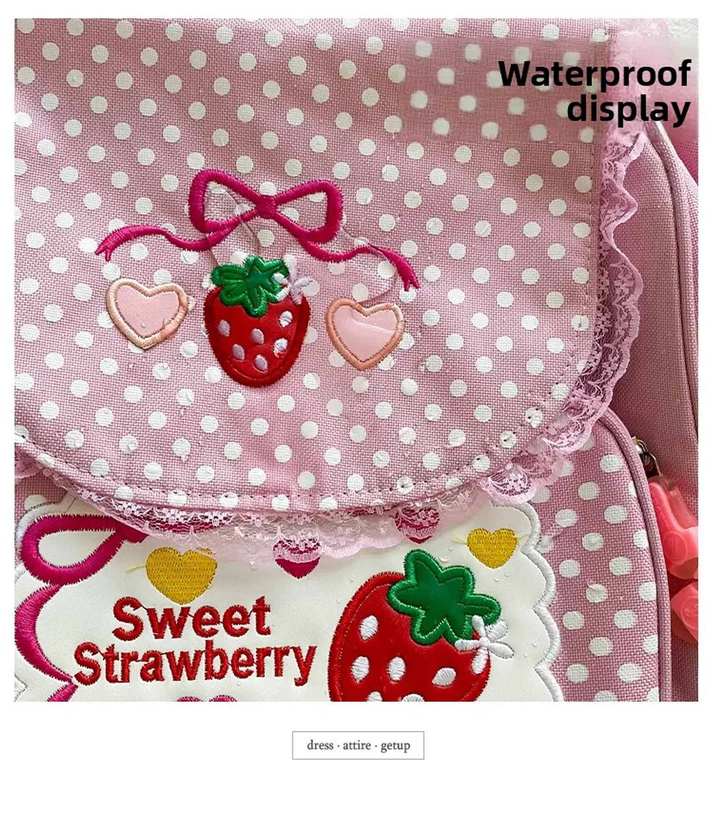 Strawberry Girls Backpack  Japanese School Bag 13