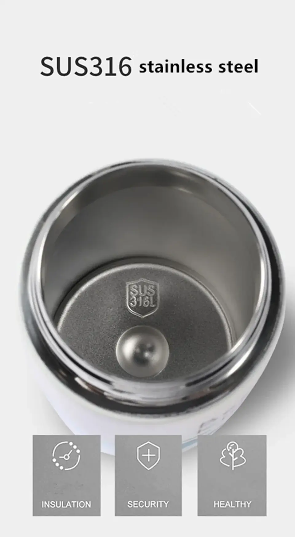 Kids Stainless Steel Thermos – 400ml Straw Bottle 14