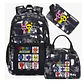 Sprunki Backpack Set  3PCS Waterproof School Bag - thumbnail 11