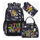 Sprunki Backpack Set  3PCS Waterproof School Bag - thumbnail 12