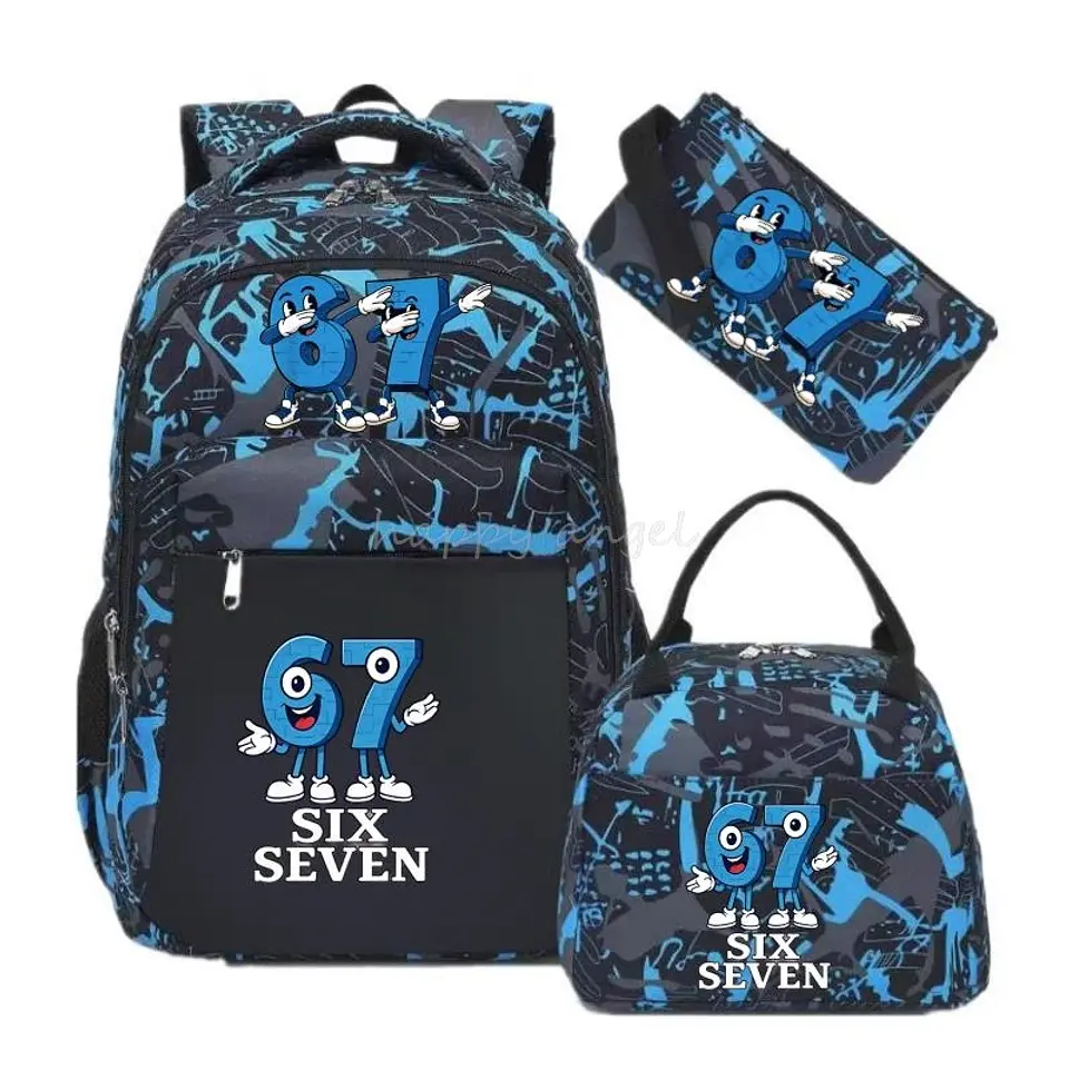 Six Seven Backpack Set  3PCS School Bag 14