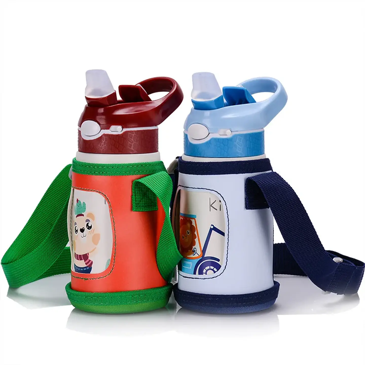 Kids Stainless Steel Thermos – 400ml Straw Bottle 17