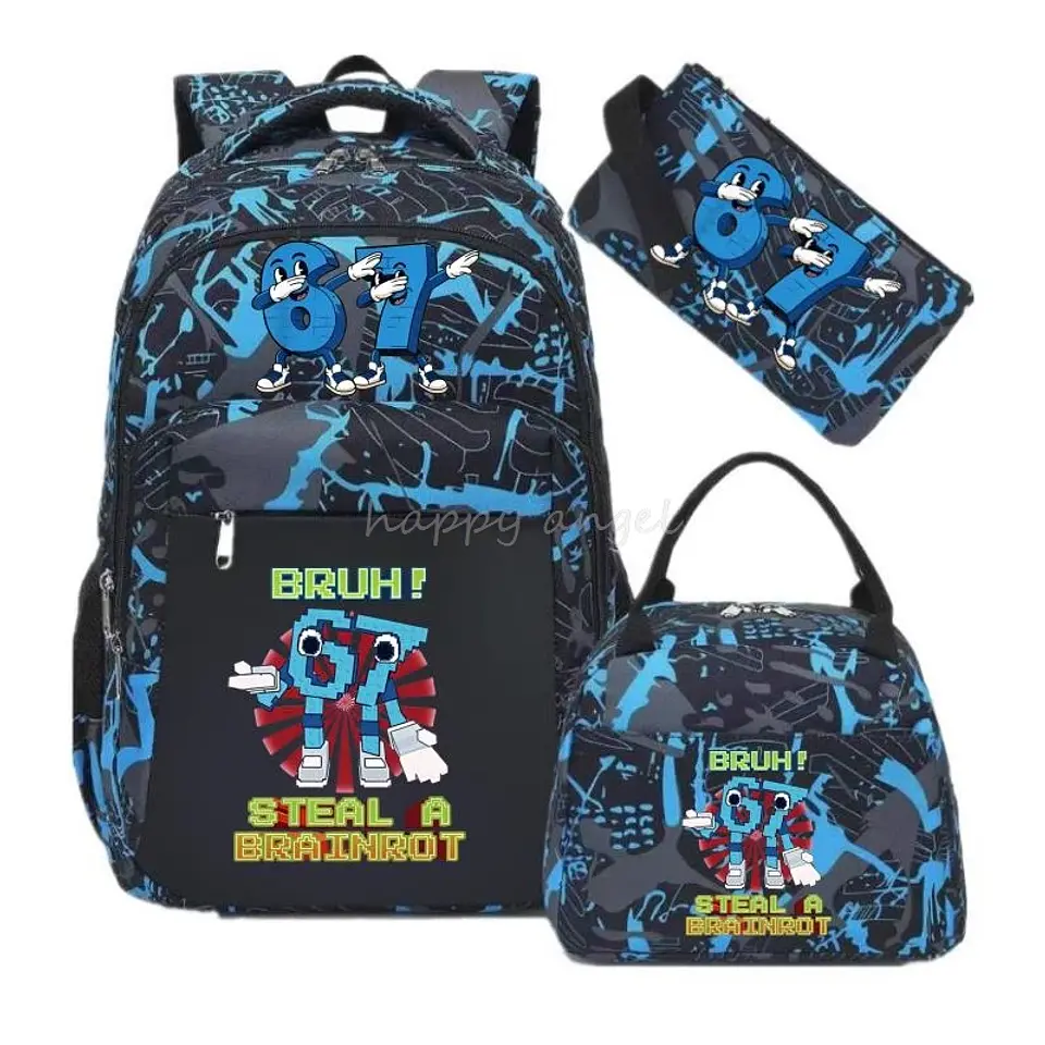 Six Seven Backpack Set  3PCS School Bag 15