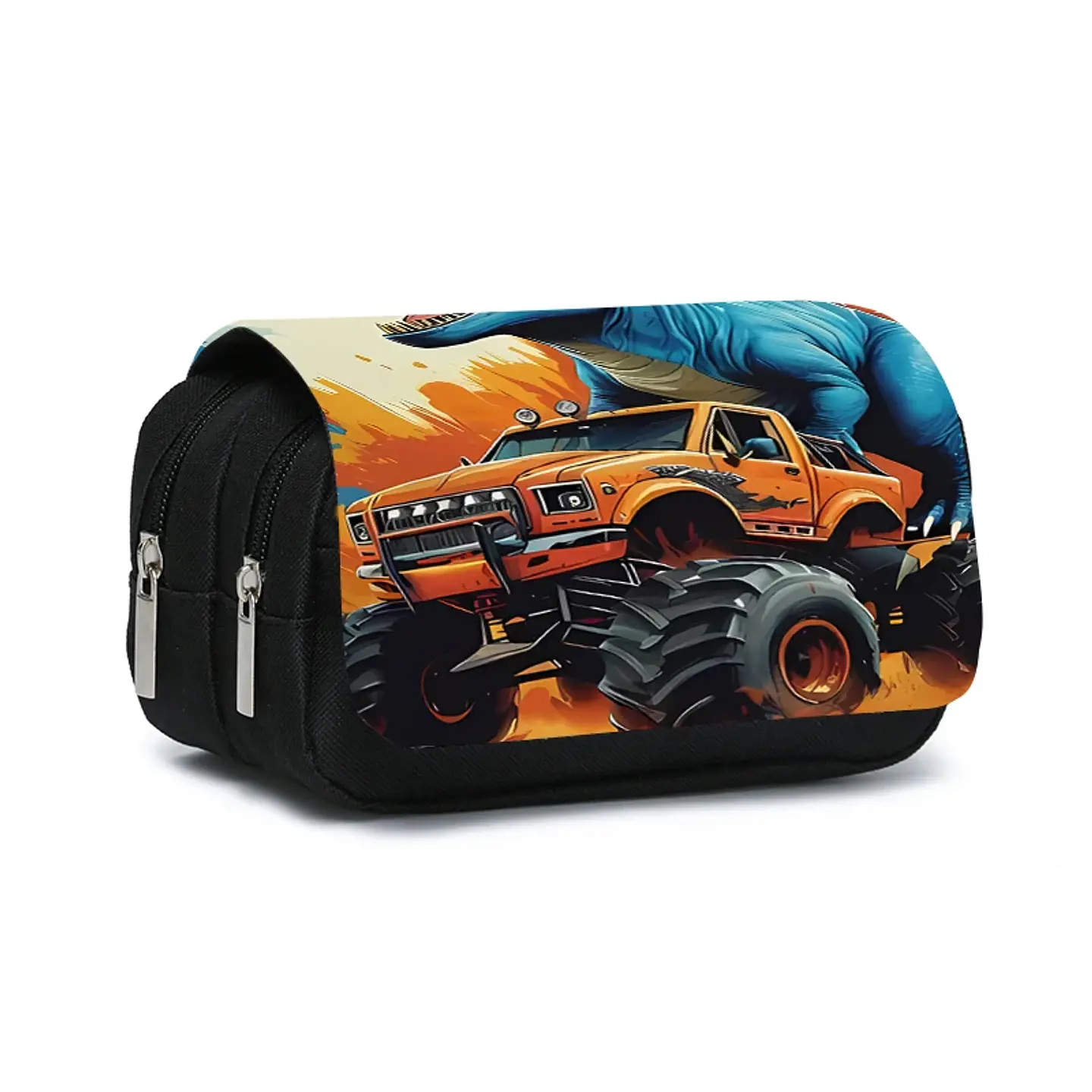Dinosaur Pencil Case – Double Layer Flip Organizer 17