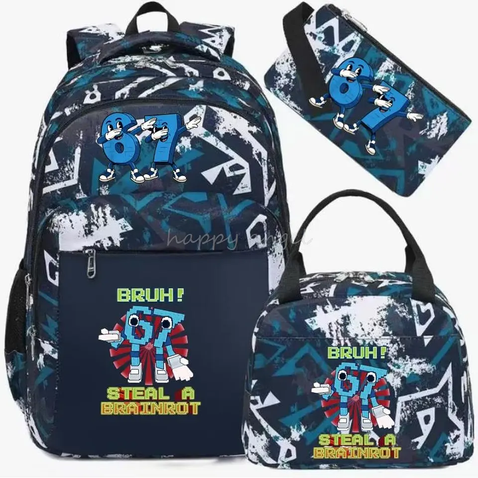 Six Seven Backpack Set  3PCS School Bag 16