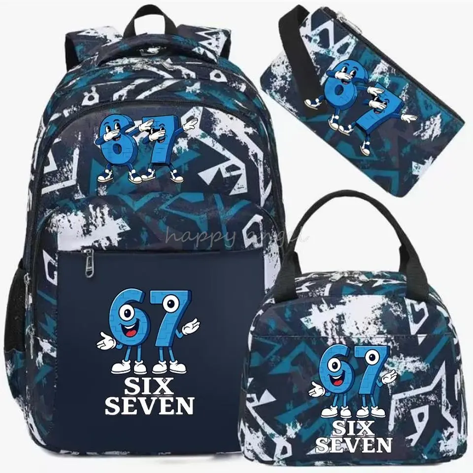 Six Seven Backpack Set  3PCS School Bag 20