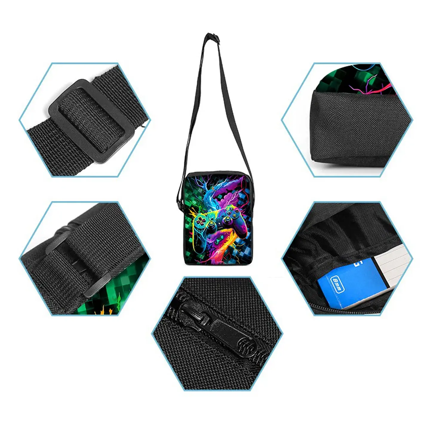 GamePad Backpack Set 3PCS Waterproof School Bag 17
