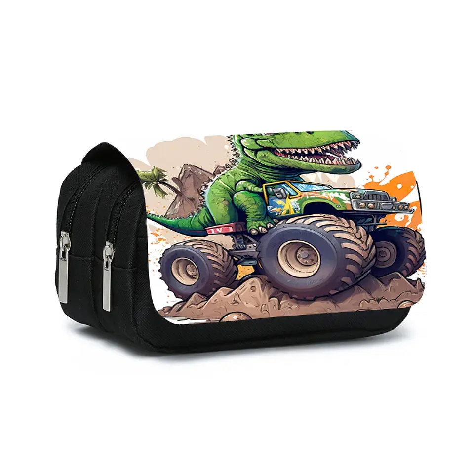 Dinosaur Pencil Case – Double Layer Flip Organizer 21