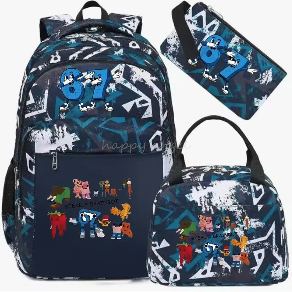 Six Seven Backpack Set  3PCS School Bag 21