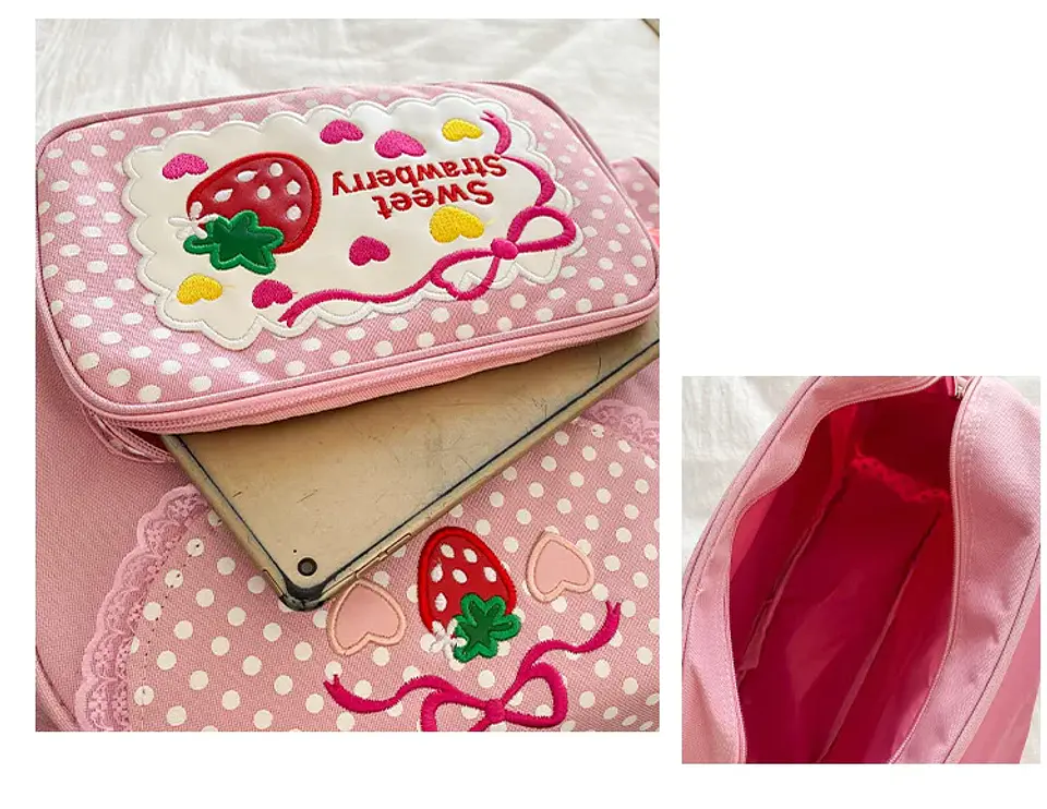 Strawberry Girls Backpack  Japanese School Bag 25