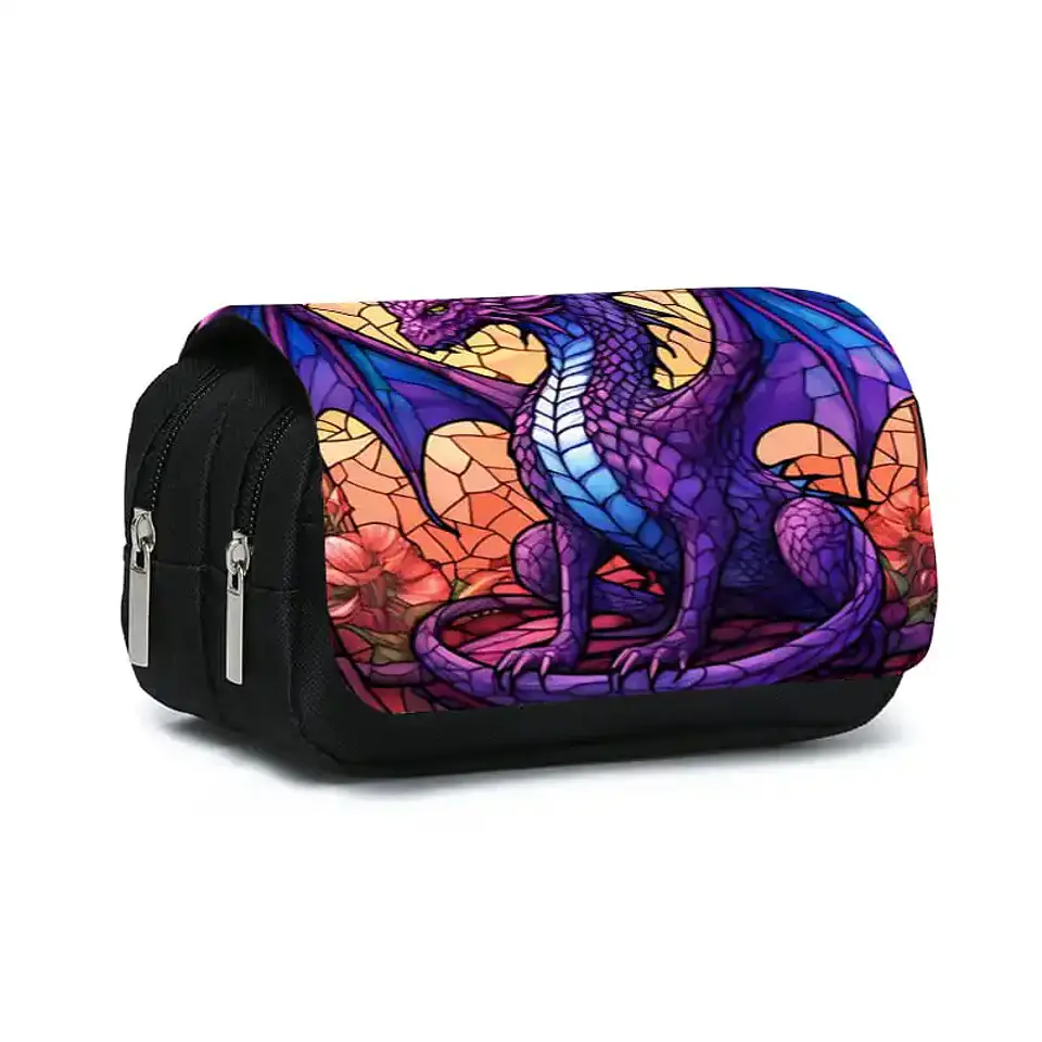 Dinosaur Pencil Case – Double Layer Flip Organizer 29