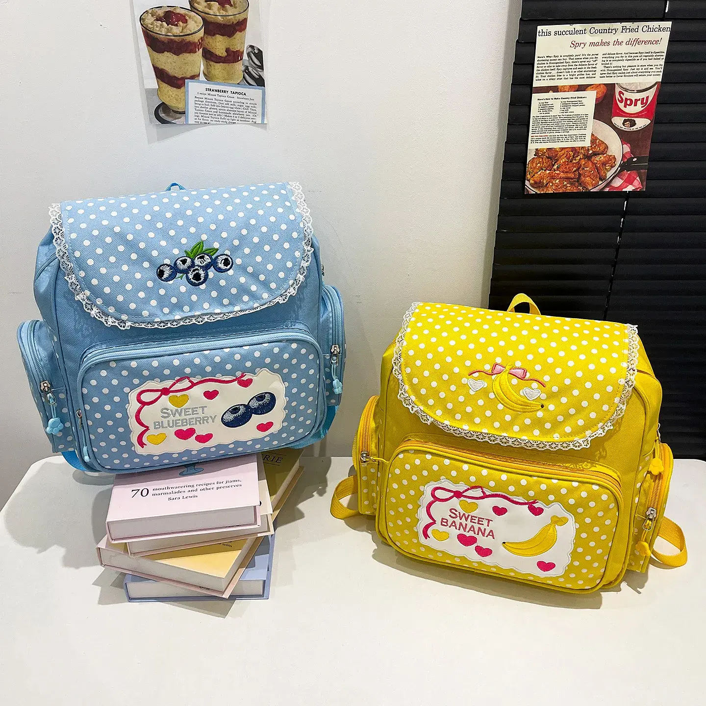 Strawberry Girls Backpack  Japanese School Bag 30