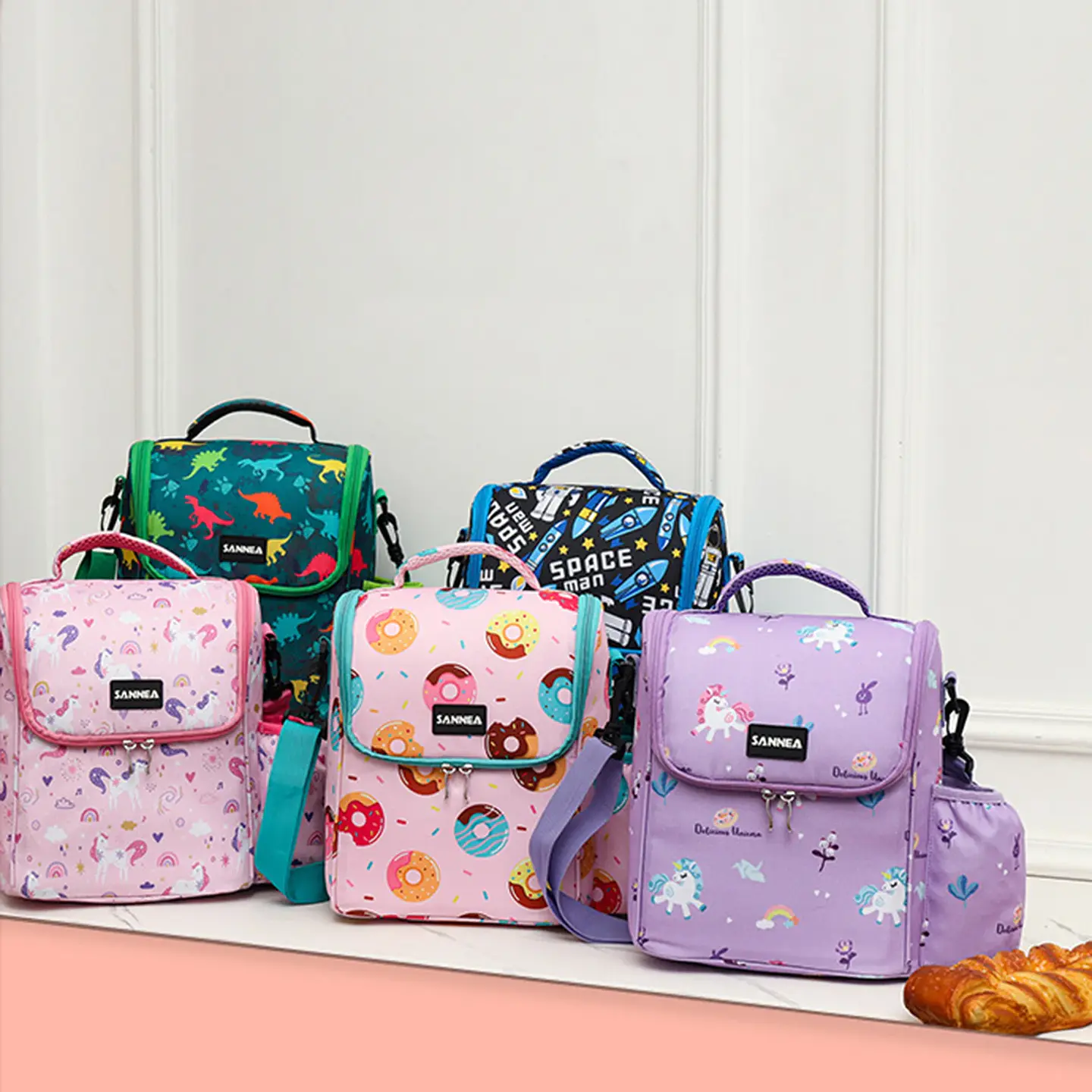 Thermal Lunch Tote with Shoulder Strap for School & Work 2