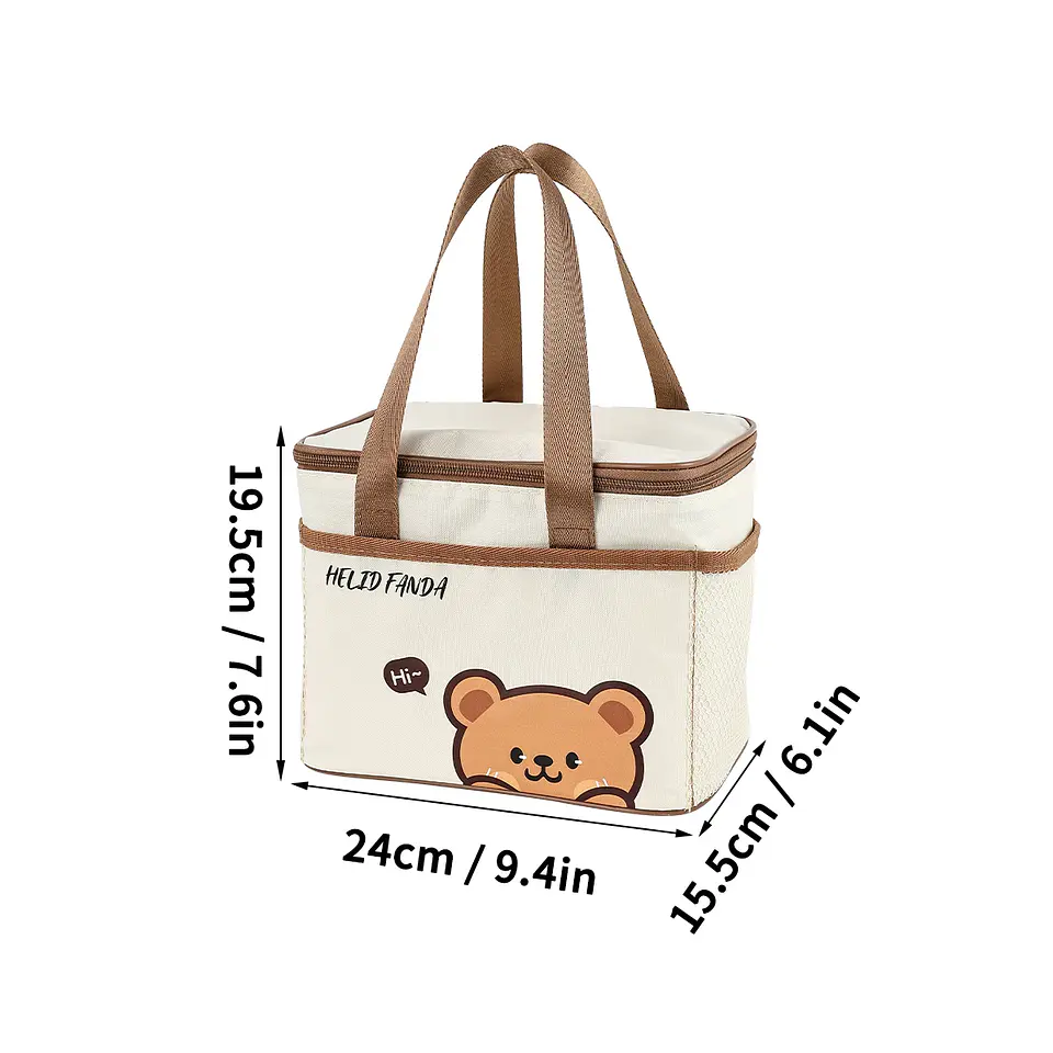 Lunch Cooler Bag Waterproof for School, Office & Picnic 12