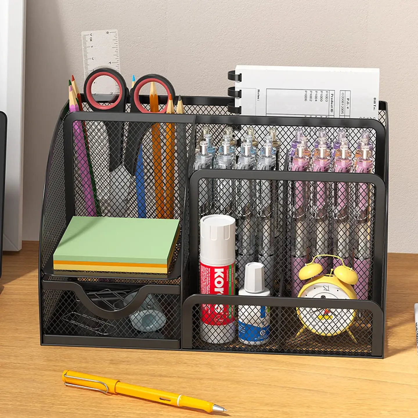 Metal Pen Holder Desk Organizer for School & Office 3