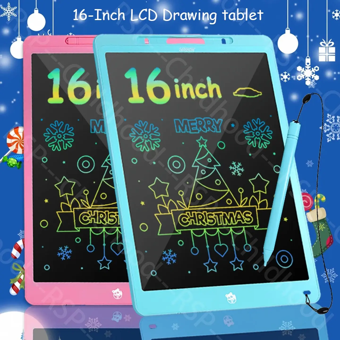 LCD Writing Tablet 16 Inch Color Drawing Board for Kids 1