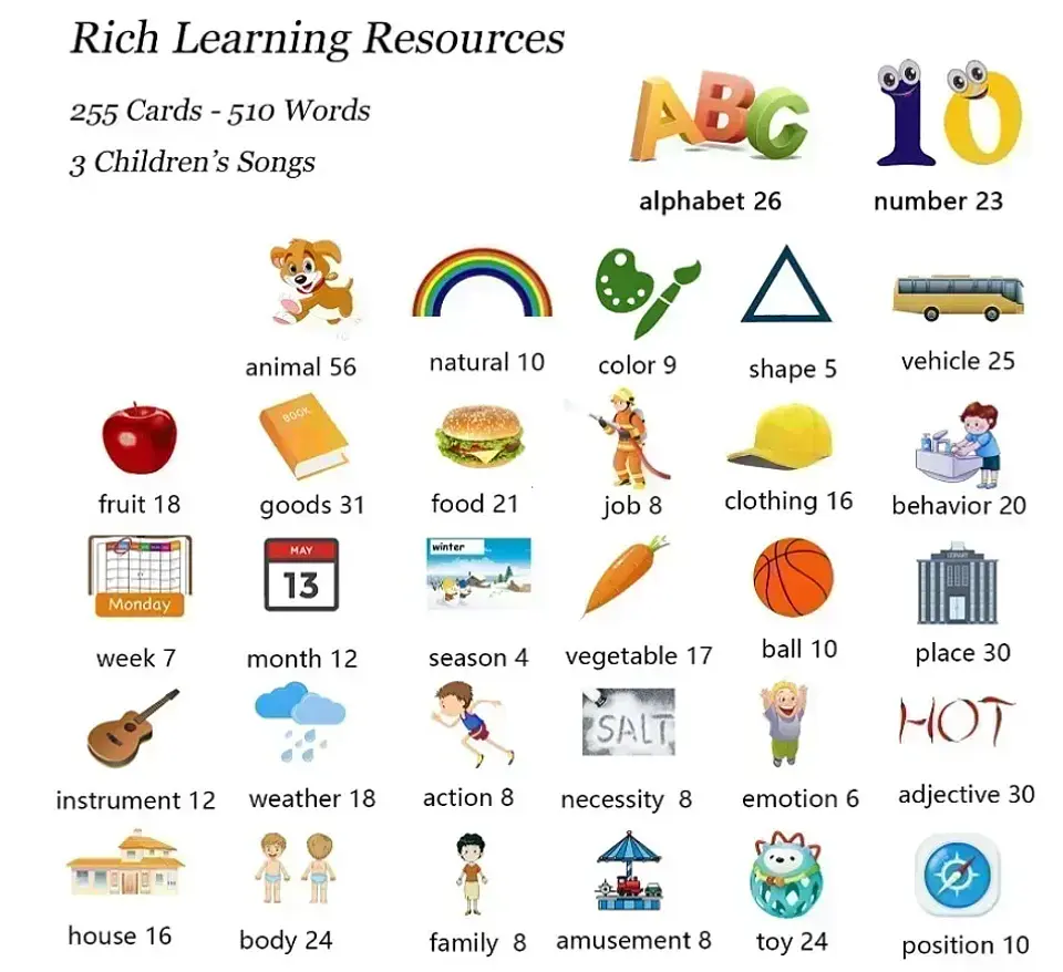 Talking Flash Cards Learning Machine for Kids 5