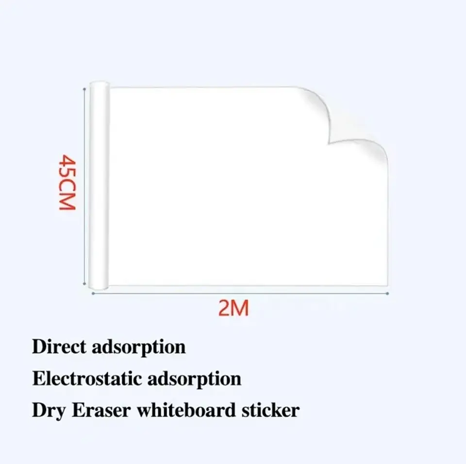 Reusable Whiteboard Sticker Dry Erase Wall Board for Kids 7