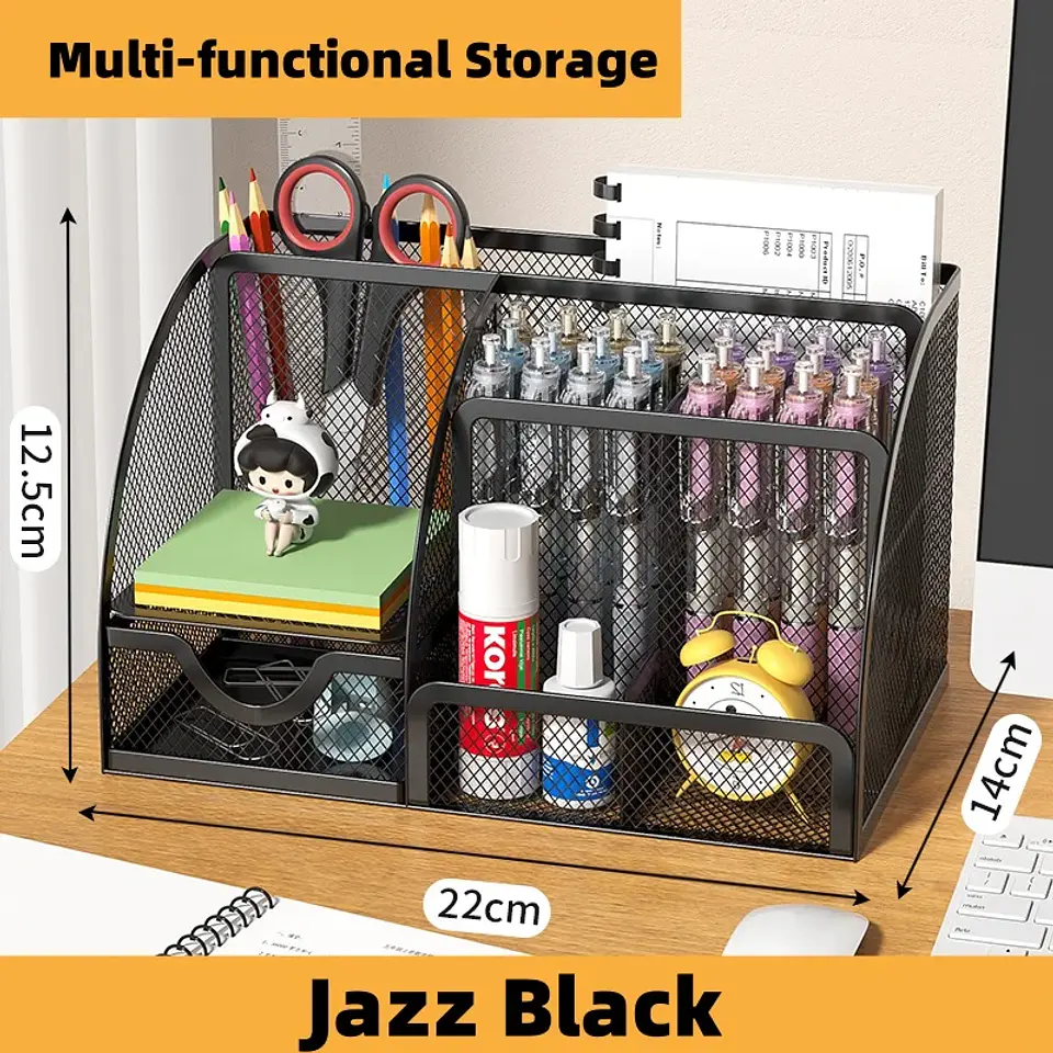 Metal Pen Holder Desk Organizer for School & Office 11