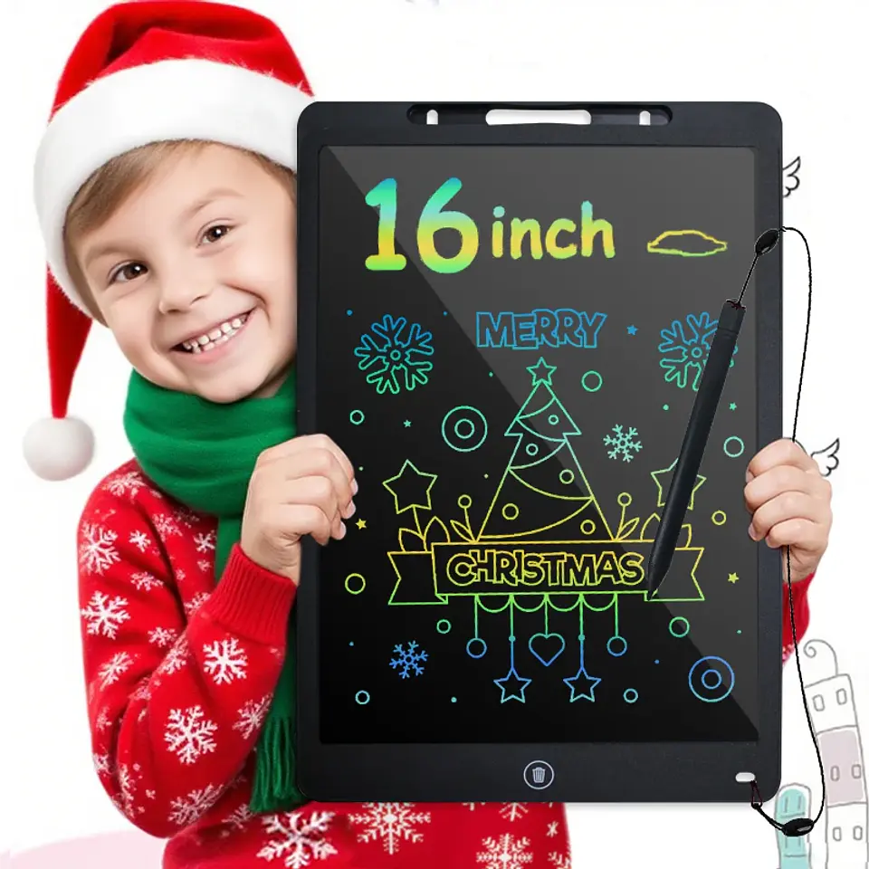 LCD Writing Tablet 16 Inch Color Drawing Board for Kids 9
