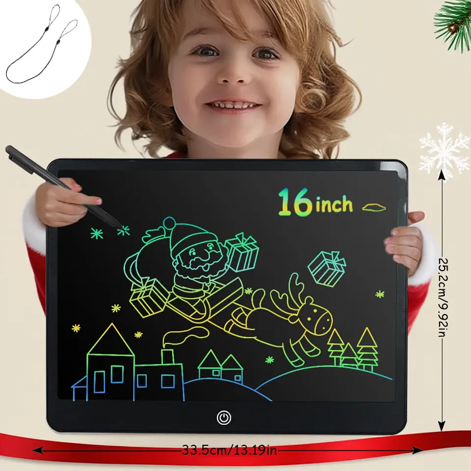 LCD Writing Tablet 16 Inch Color Drawing Board for Kids 11