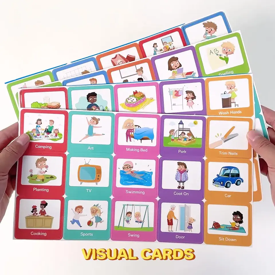 Visual Schedule for Kids Daily Routine Chart with 60 Cards 11