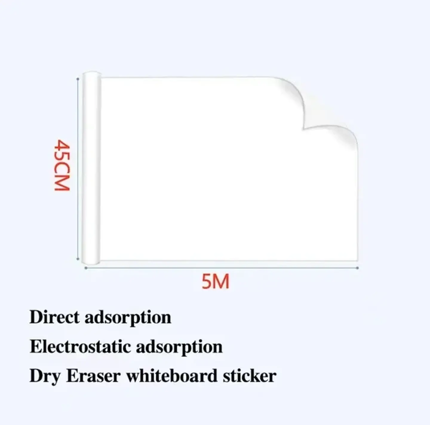 Reusable Whiteboard Sticker Dry Erase Wall Board for Kids 9