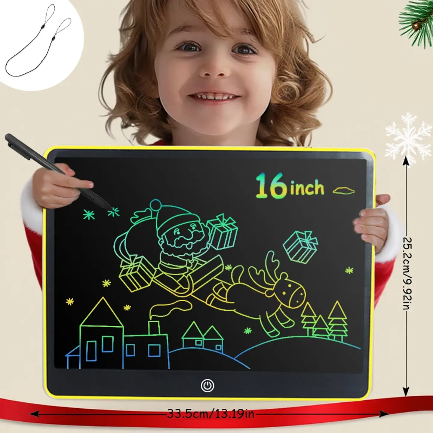 LCD Writing Tablet 16 Inch Color Drawing Board for Kids 12