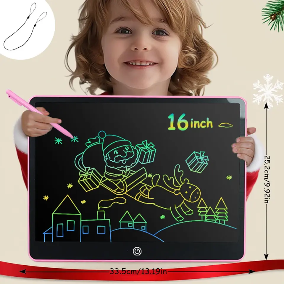 LCD Writing Tablet 16 Inch Color Drawing Board for Kids 13