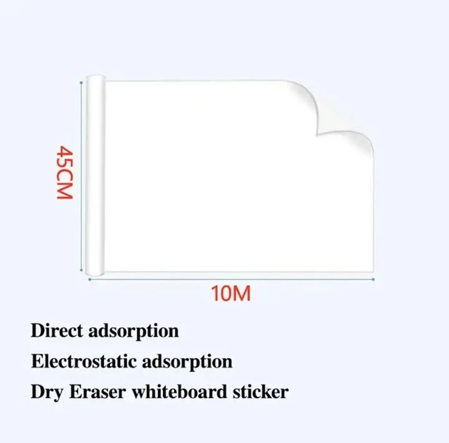 Reusable Whiteboard Sticker Dry Erase Wall Board for Kids 10