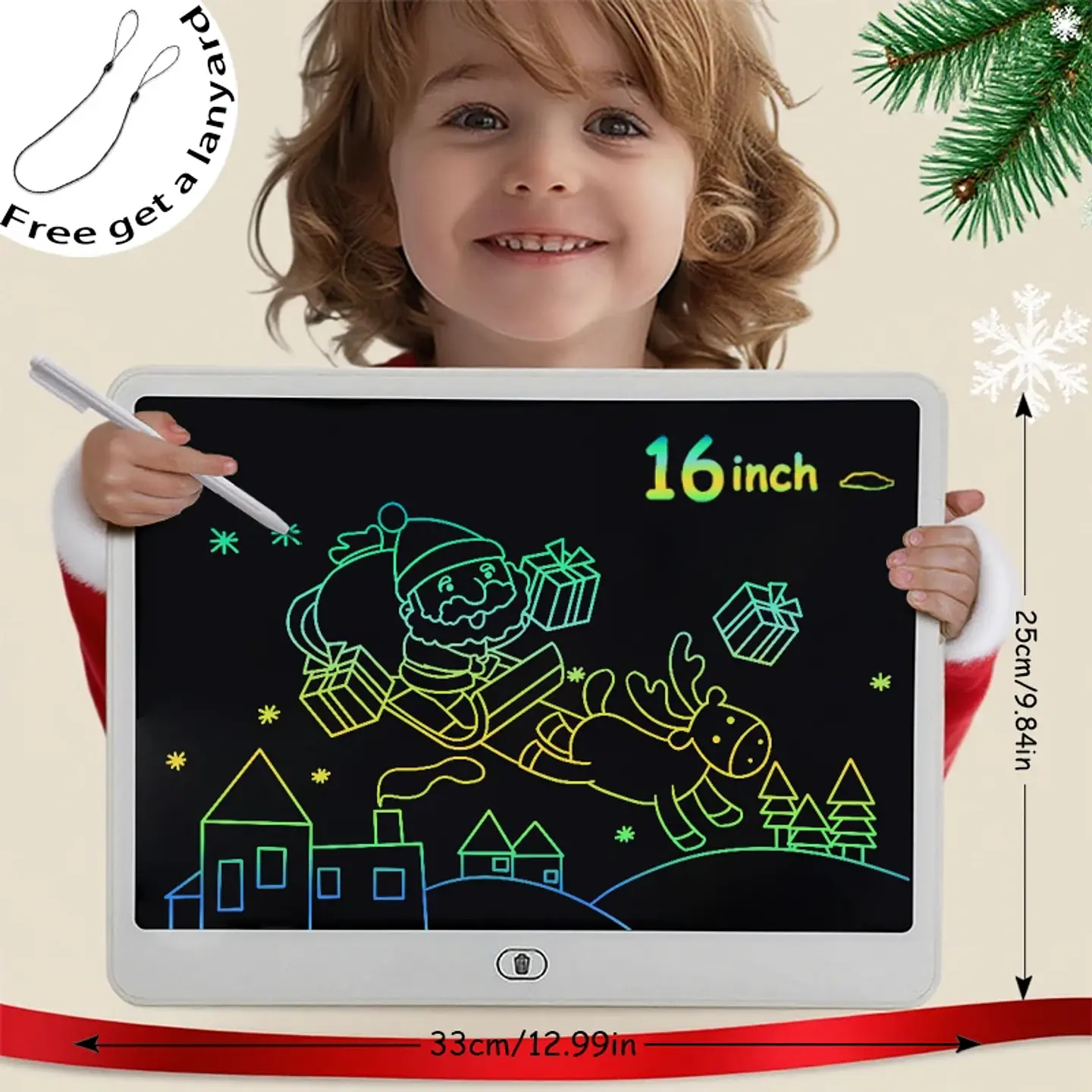 LCD Writing Tablet 16 Inch Color Drawing Board for Kids 15
