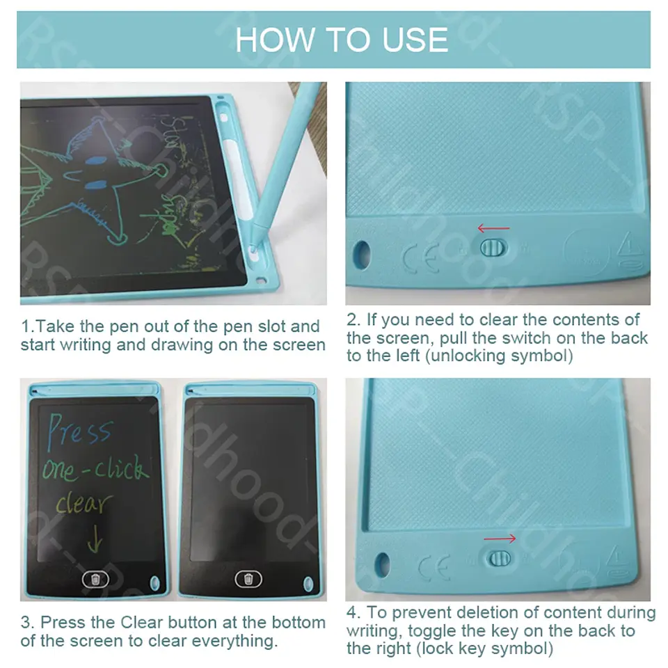 LCD Writing Tablet 16 Inch Color Drawing Board for Kids 21