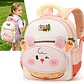3D Rabbit Preschool Backpack – Carrot Decor - thumbnail 2