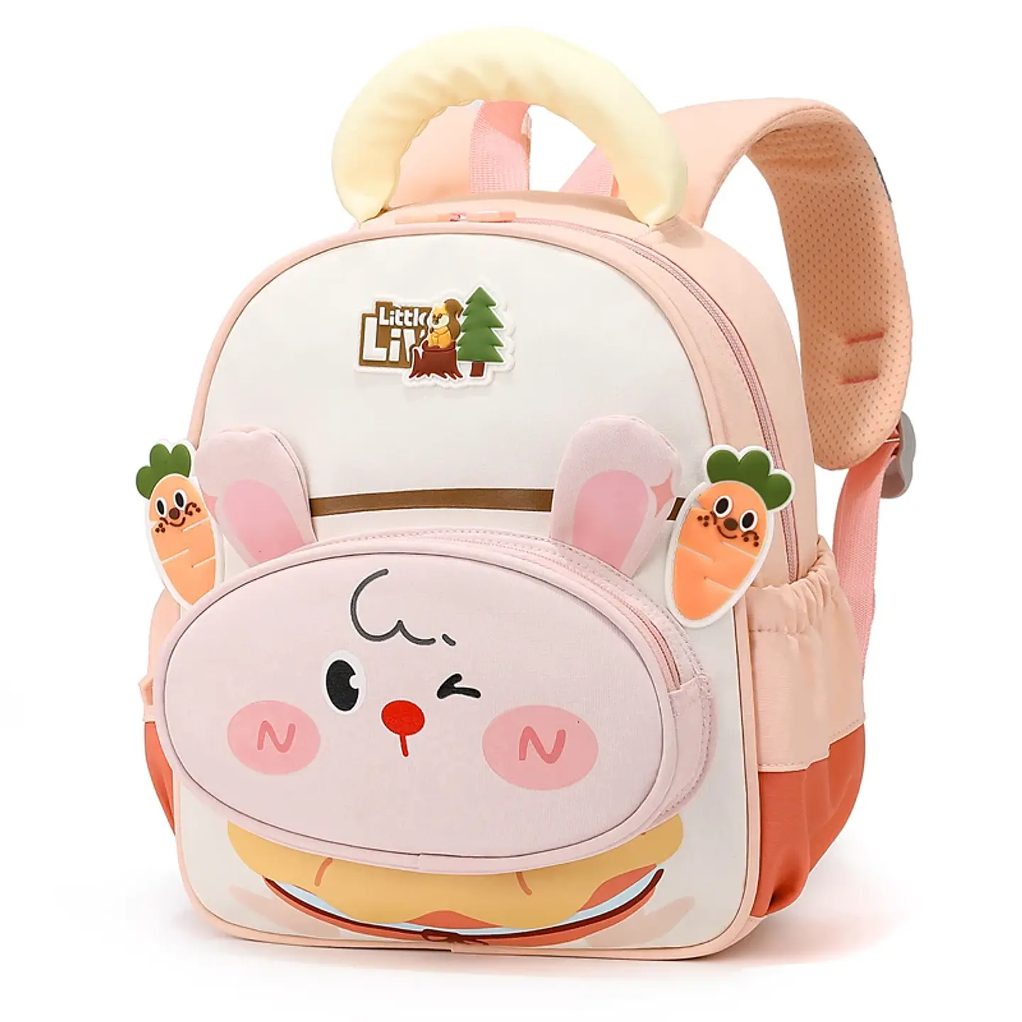 3D Rabbit Preschool Backpack – Carrot Decor 6