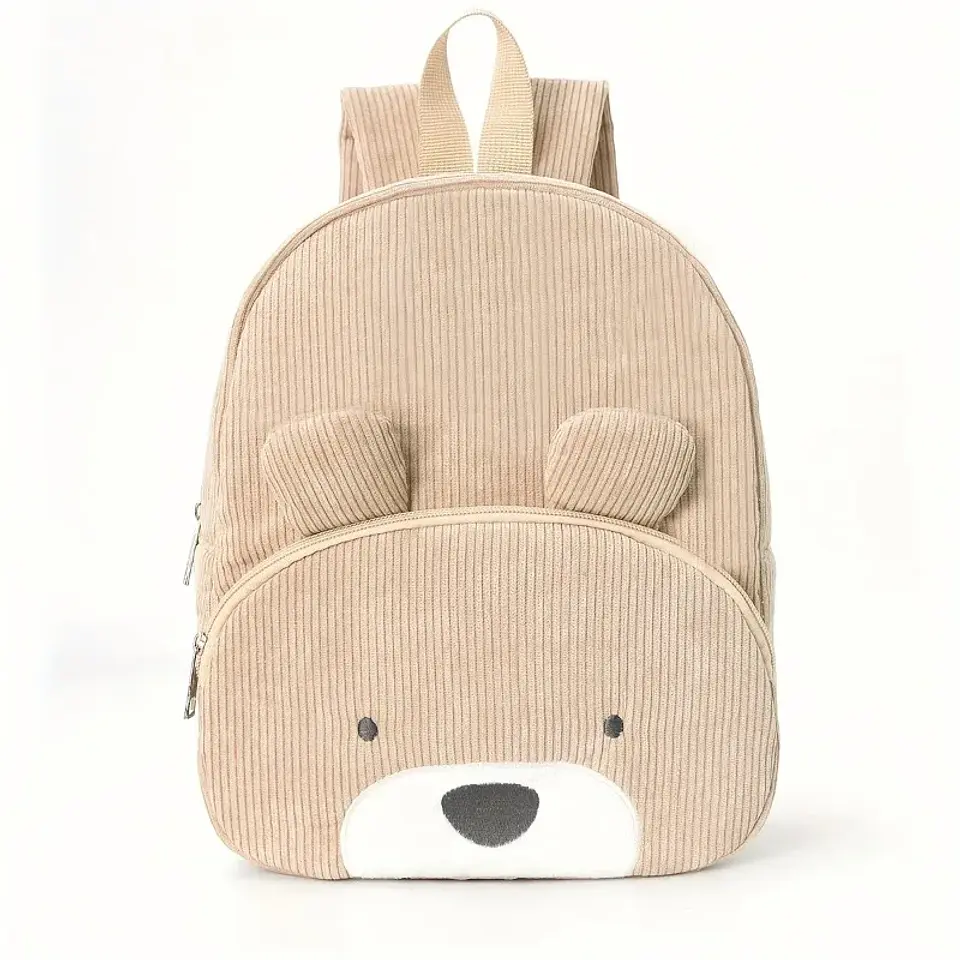 3D Animal Face Plush Backpack – Soft & Lightweight 12
