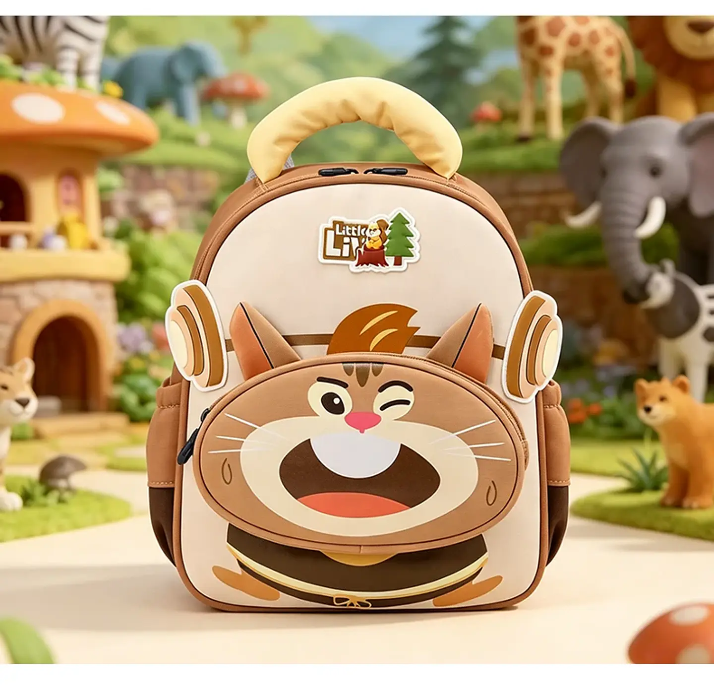 3D Rabbit Preschool Backpack – Carrot Decor 12