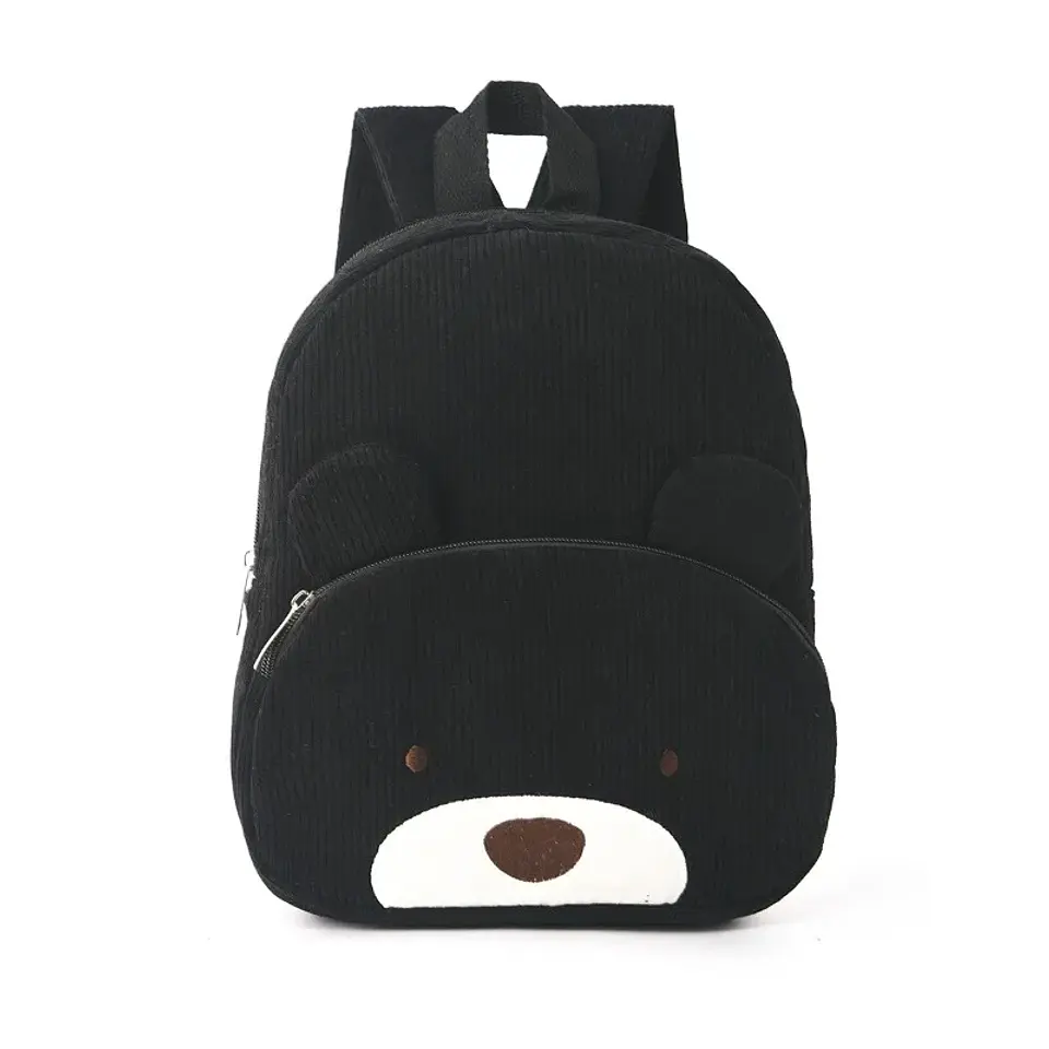 3D Animal Face Plush Backpack – Soft & Lightweight 15